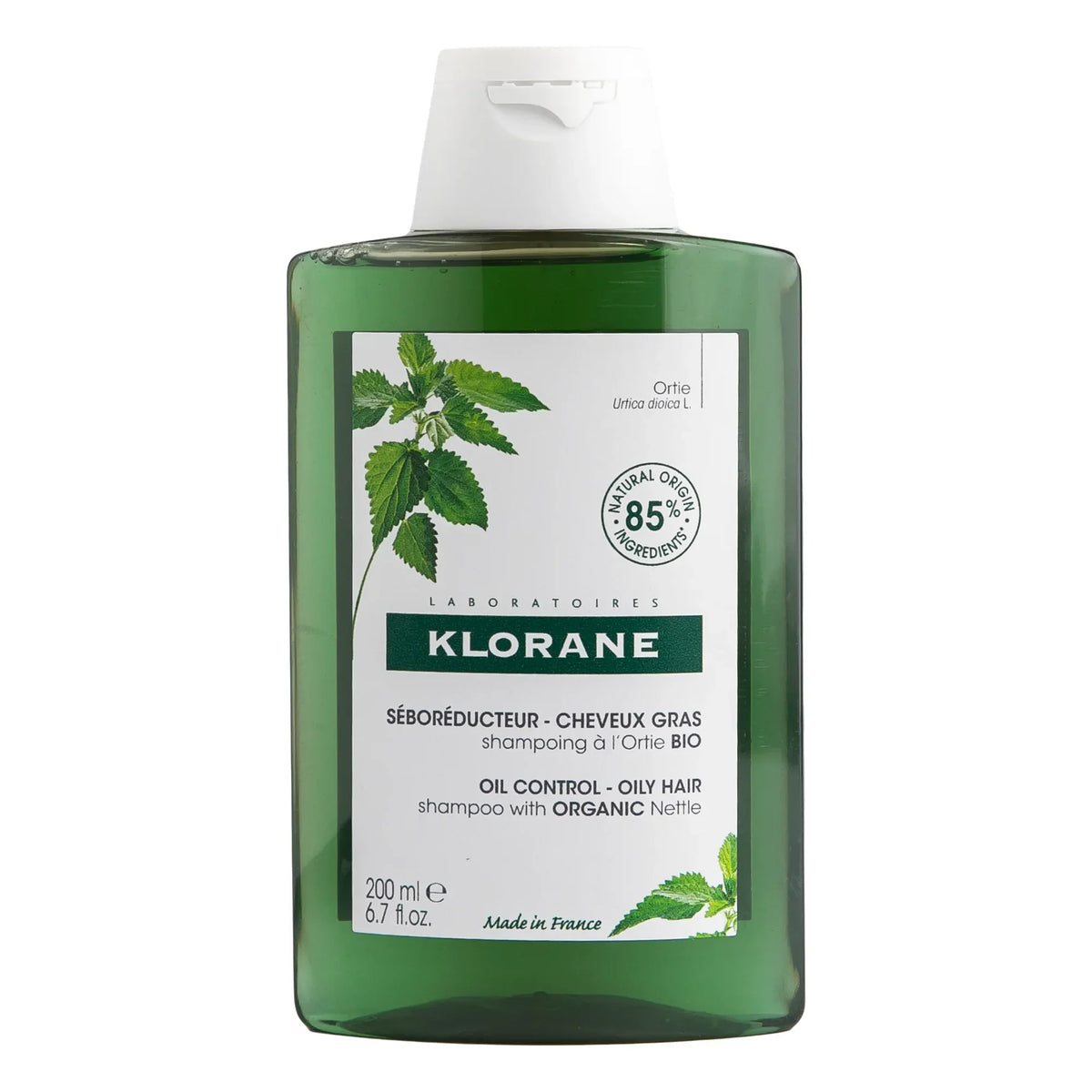 Klorane Shampoo With Organic Nettle 200ml For Oily Hair-1