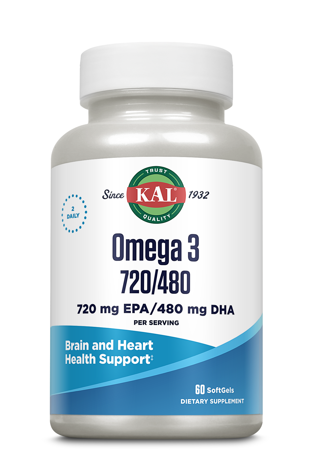 KAL Omega-3 720 EPA / 480 DHA 60 Softgels