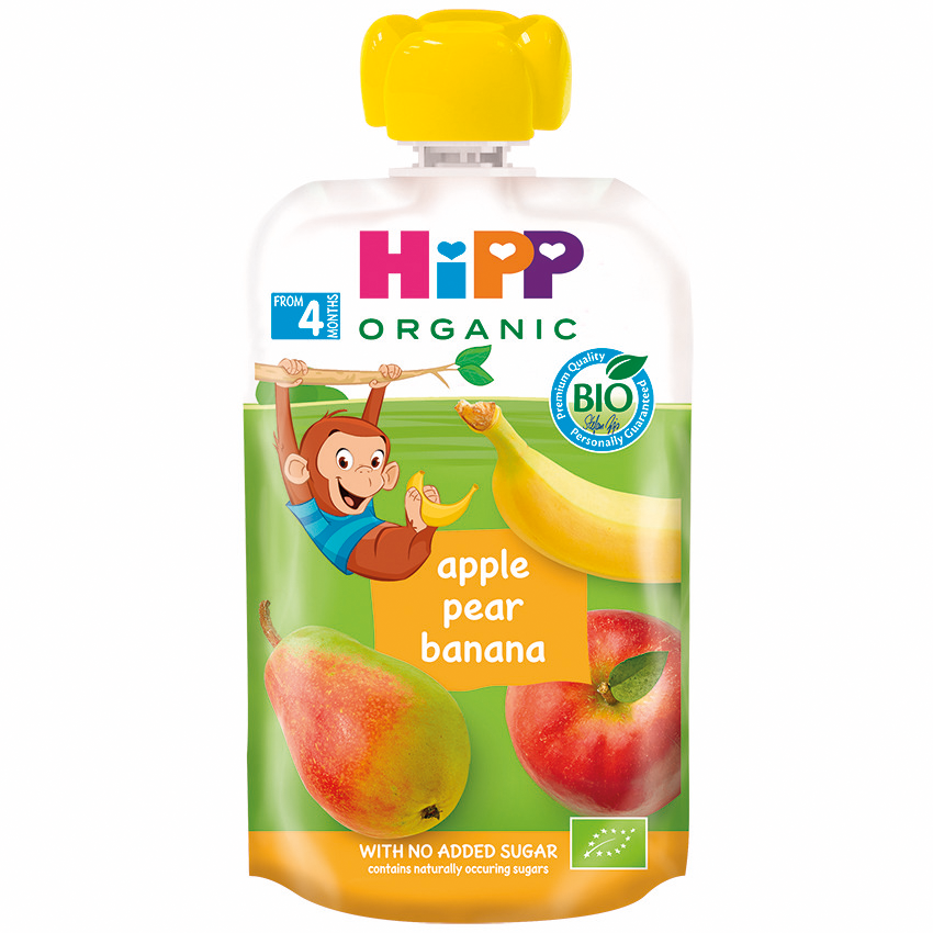 HIPP HIPPIS APPLE PEAR BANANA 100G