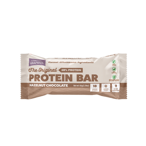 Grapeful Protein Bar Chocolate Hazelnut 65g Vegan Plant-Based Snack-1