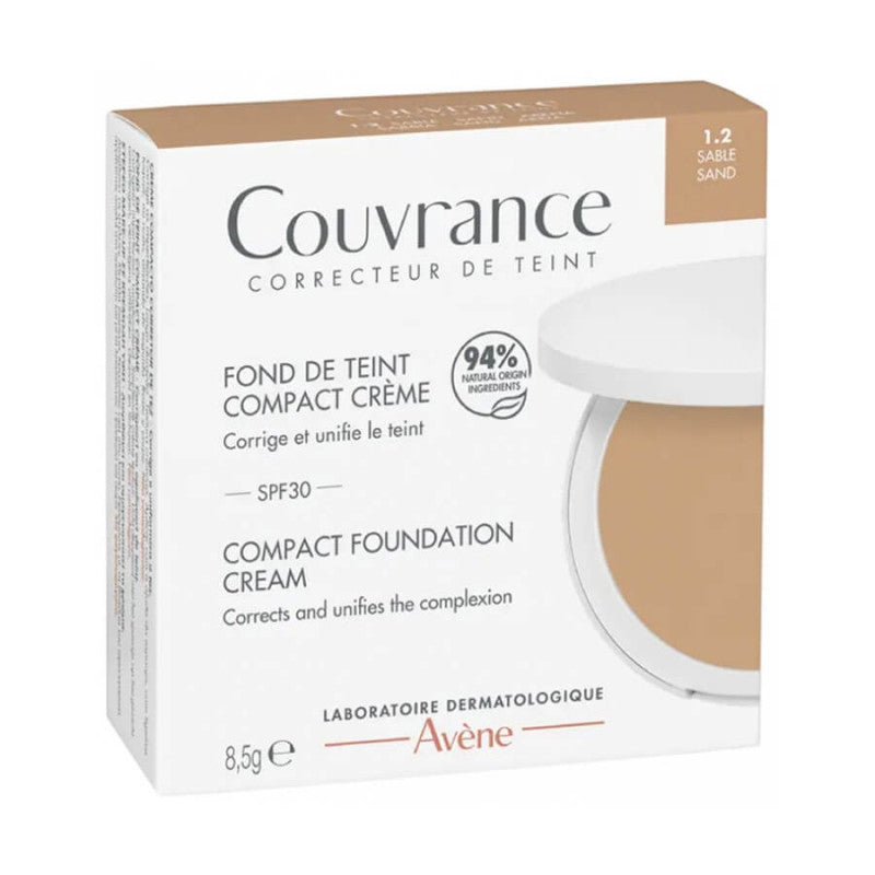 Avene Couvrance Compact Foundation Sable SPF30 High Coverage Makeup-1