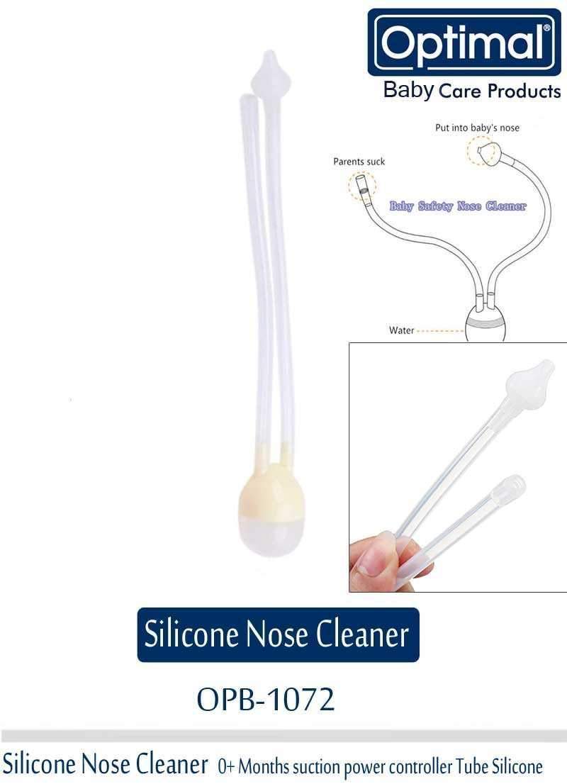 Optimal Silicone Nose Cleaner With Brush For Babies, Food-Grade, BPA-Free-2