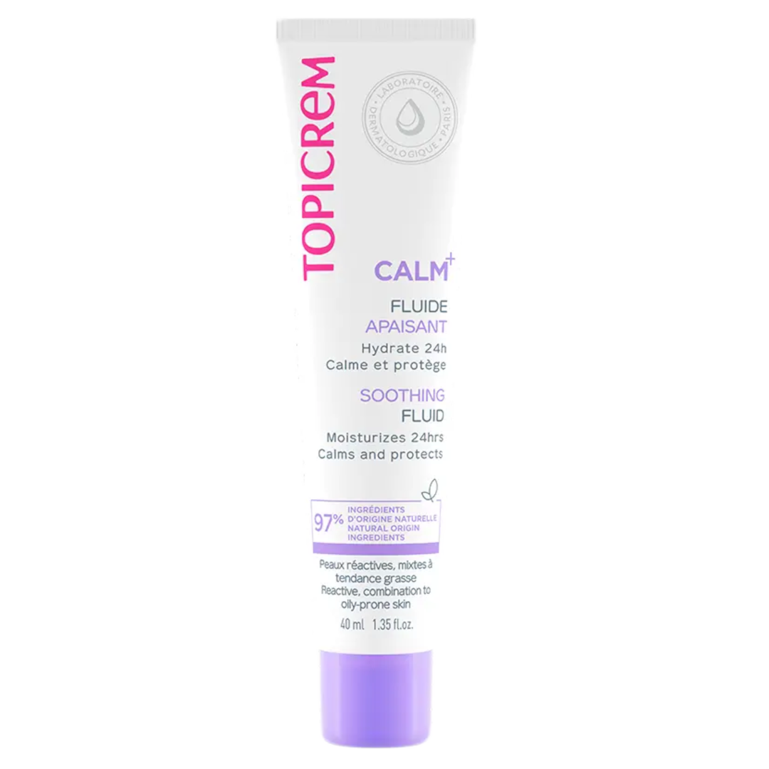 Topicrem Calm+ Soothing Fluid 40ml For Reactive Combination To Oily Skin-1