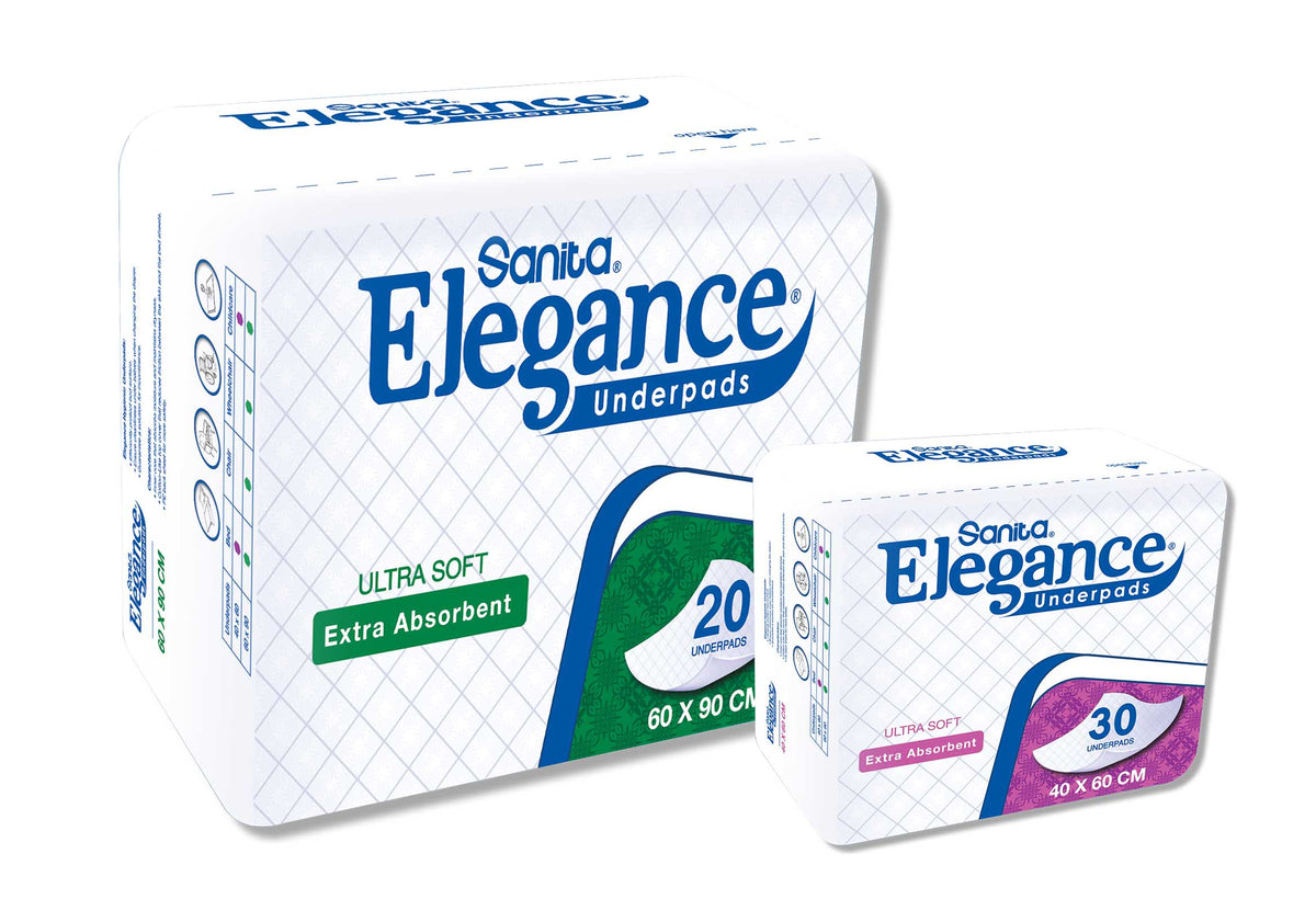 Sanita Elegance Underpad 60x90 Cm Ultra Absorbent Non-Allergic Pads-1