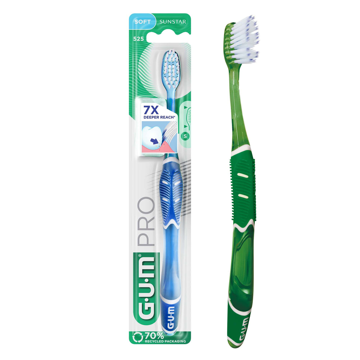 GUM Technique PRO Medium Toothbrush Multipack With Ergonomic Handle-2