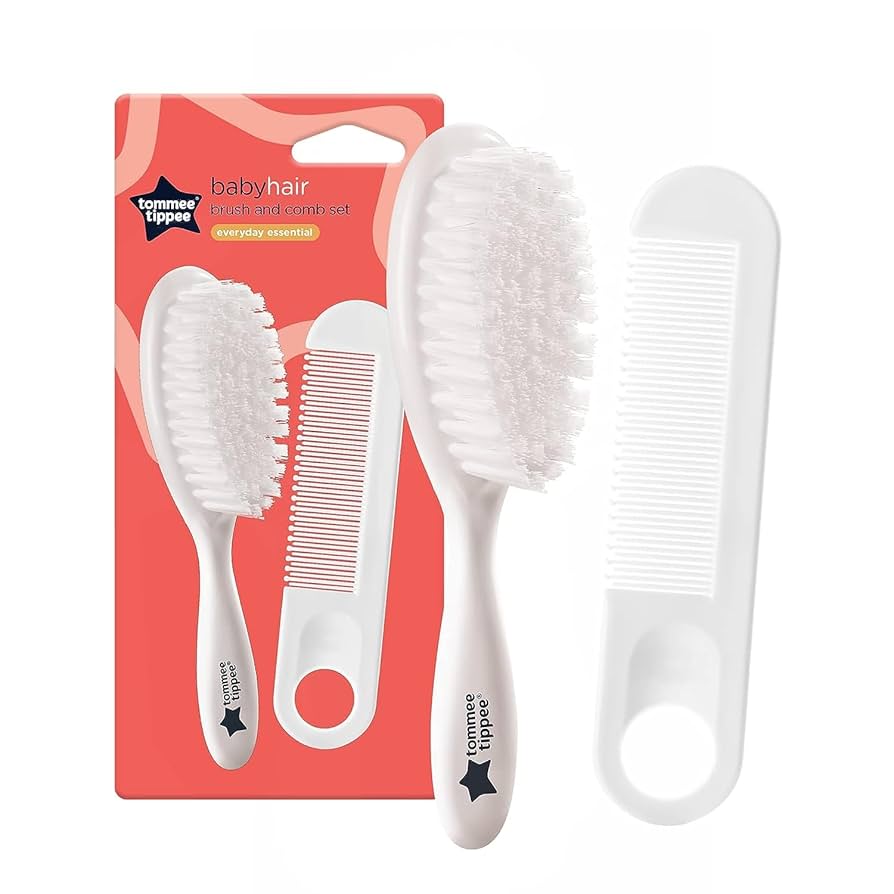 Tommee Tippee Brush And Comb Set For Newborns, Soft Bristles, BPA-Free-3