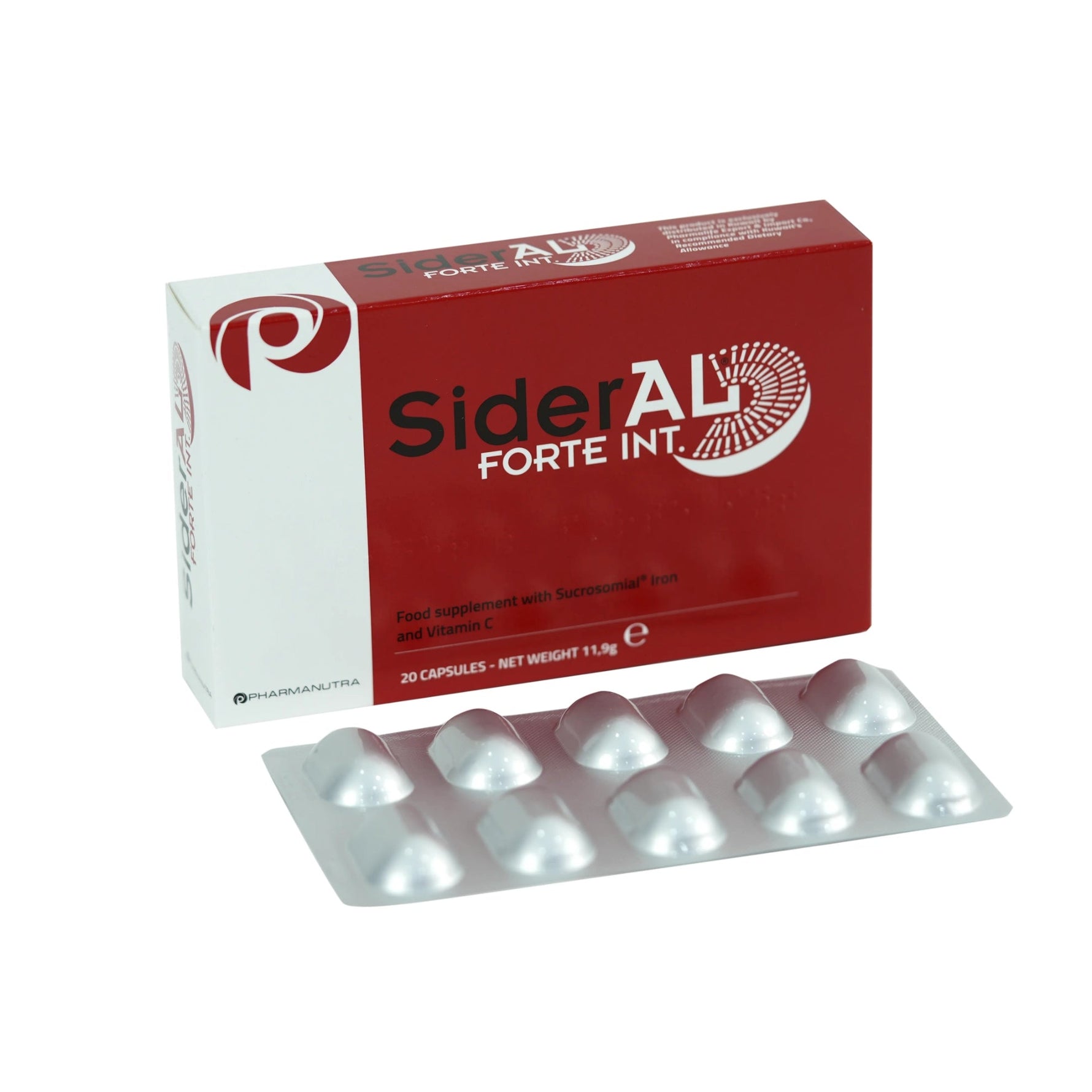 SiderAL Forte 20 Capsules Iron Supplement With Vitamin C High Absorption-2