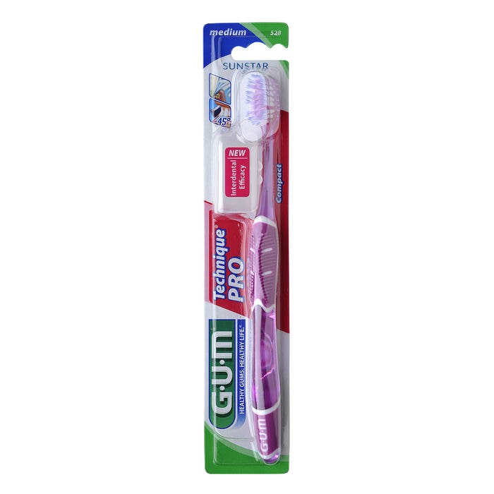 GUM Technique PRO Medium Toothbrush Multipack With Ergonomic Handle-4
