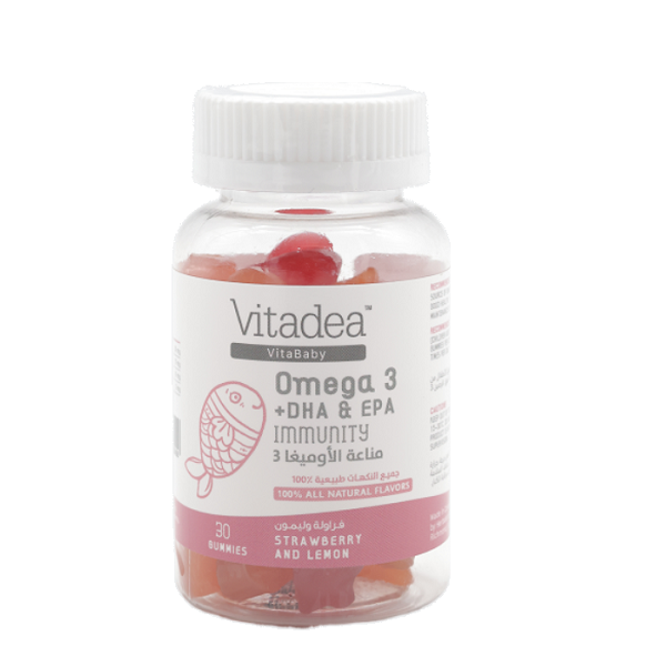 Vitadea Omega-3 DHA EPA Kids Gummy Vitamins Citrus 30 Count-1