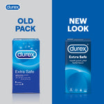 Durex Extra Safe Condoms 6 Pack, Extra Lubricated, 56mm, Latex-2