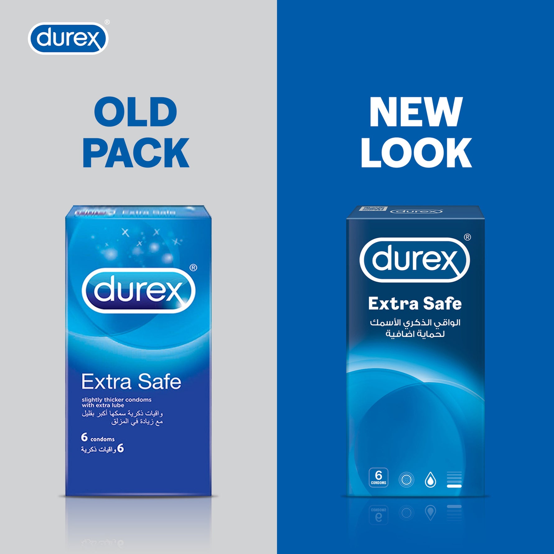 Durex Extra Safe Condoms 6 Pack, Extra Lubricated, 56mm, Latex-2