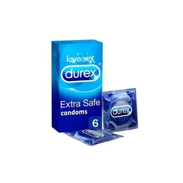 Durex Extra Safe Condoms 6 Pack, Extra Lubricated, 56mm, Latex-3