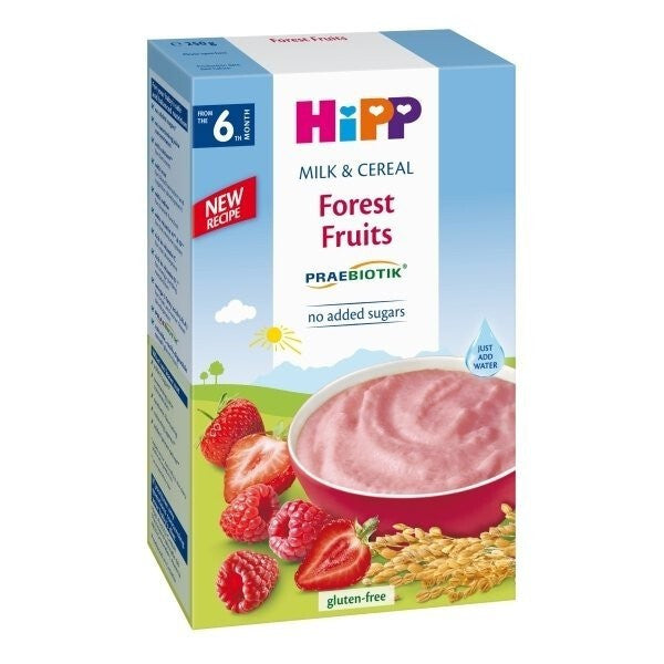 HiPP Organic Milk Cereal Forest Fruits Gluten-Free 250g Baby Food-1