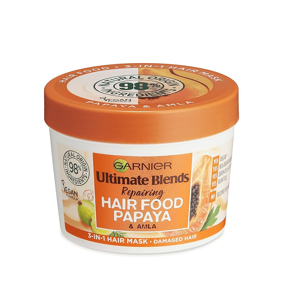 Garnier Ultra Doux Hair Food Papaya 3-In-1 Hair Mask 390ml-1