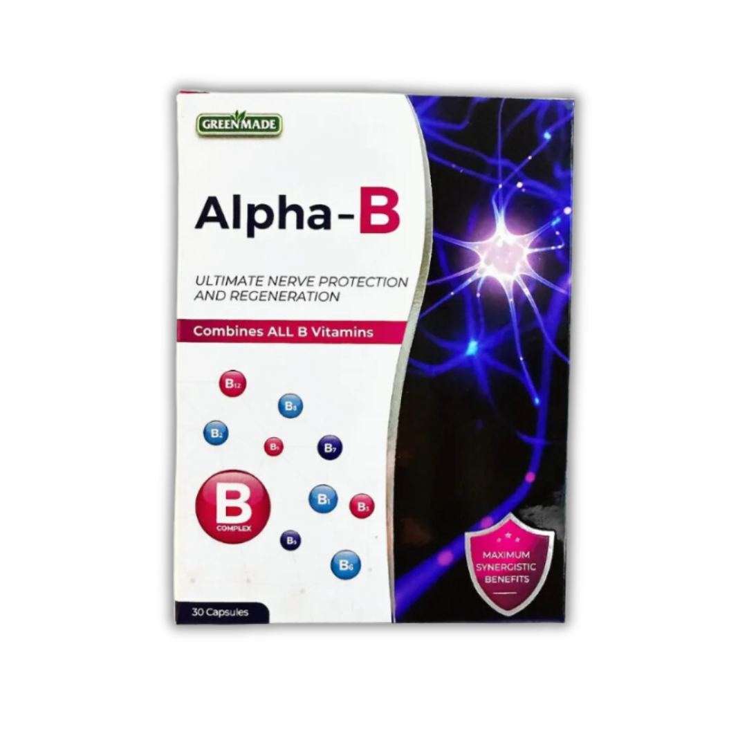 Green Made Alpha B Complex 30 Capsules Neuroprotective Supplement-1