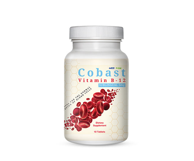 COBAST Vitamin B12 5mg Sublingual Tablets 10 Pack-2
