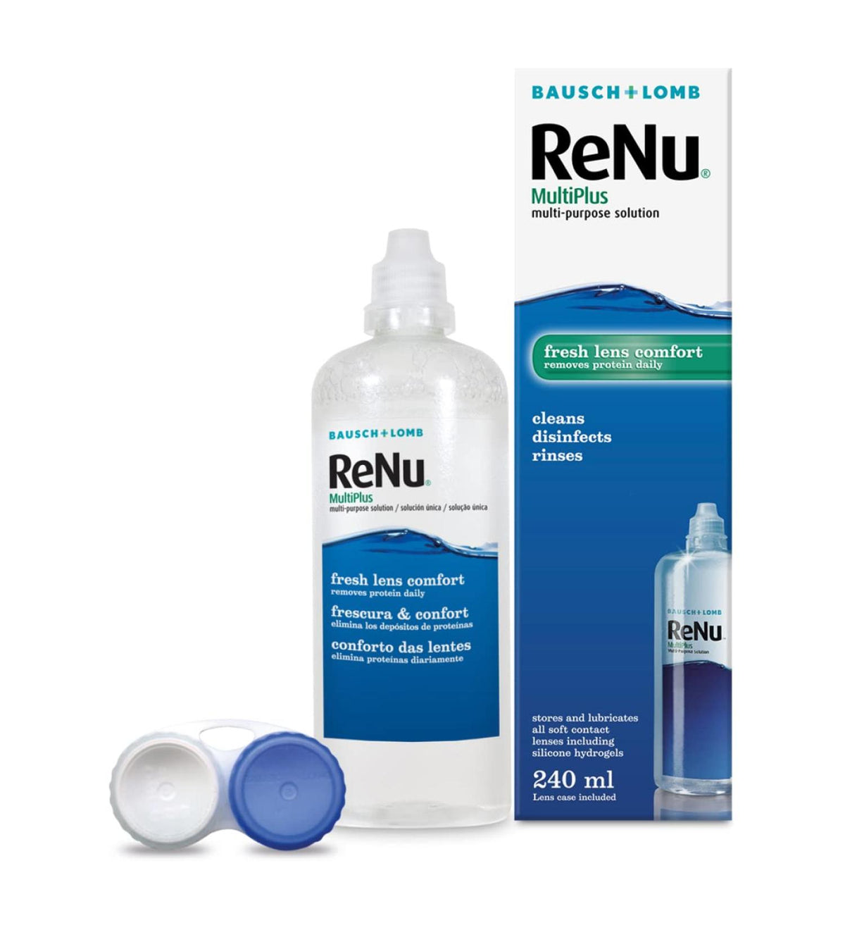 ReNu MultiPlus Multi-Purpose Solution 240ml For Soft Contact Lenses-2
