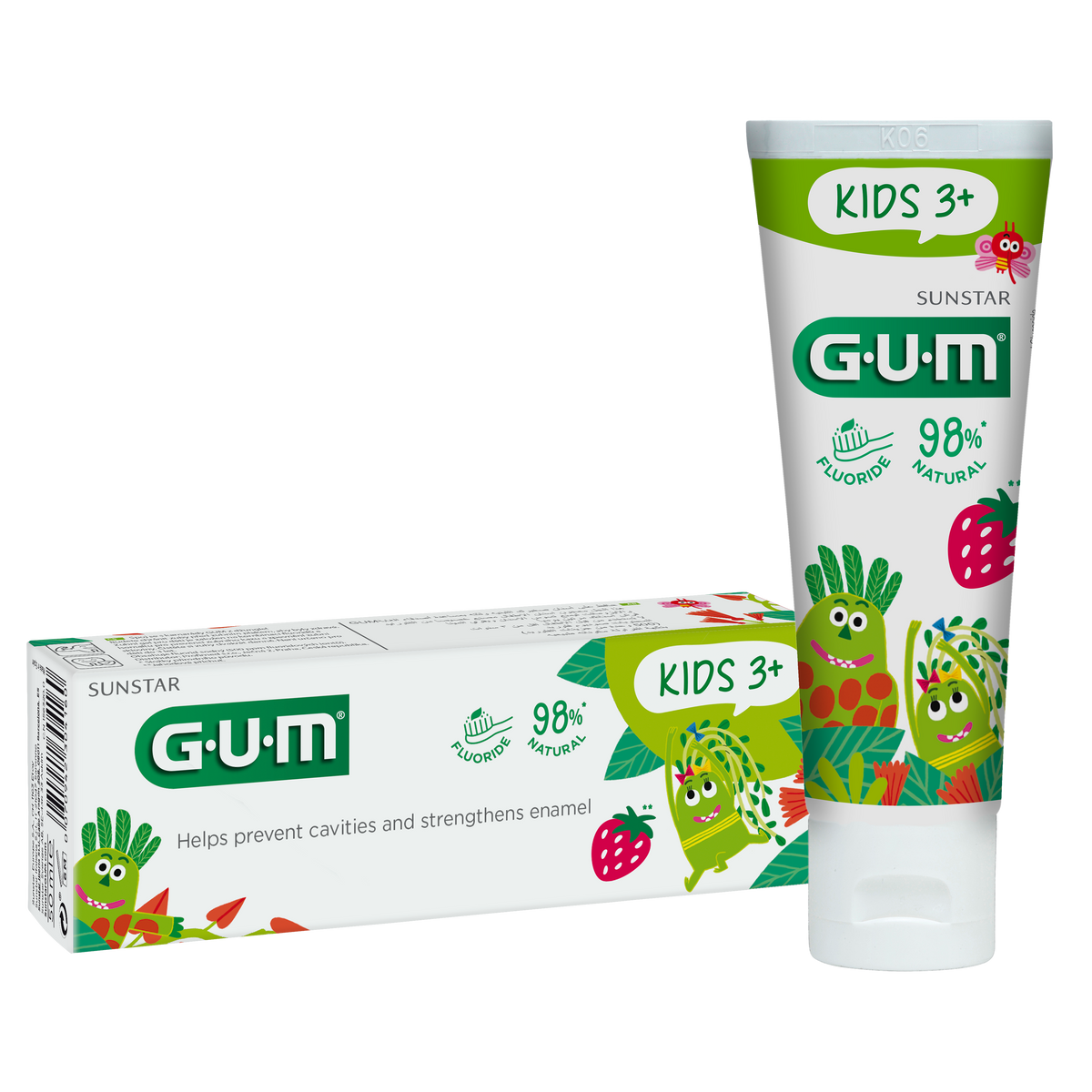 GUM Kids Toothpaste 3+ Gentle Formula For Milk Teeth 50ml-1
