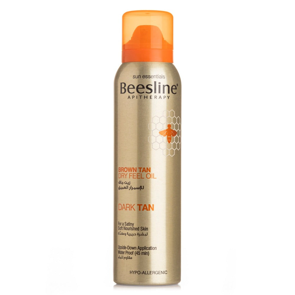 Beesline Brown Tan Dry Feel Oil 150ml Fast Tanning Aerosol Spray-1