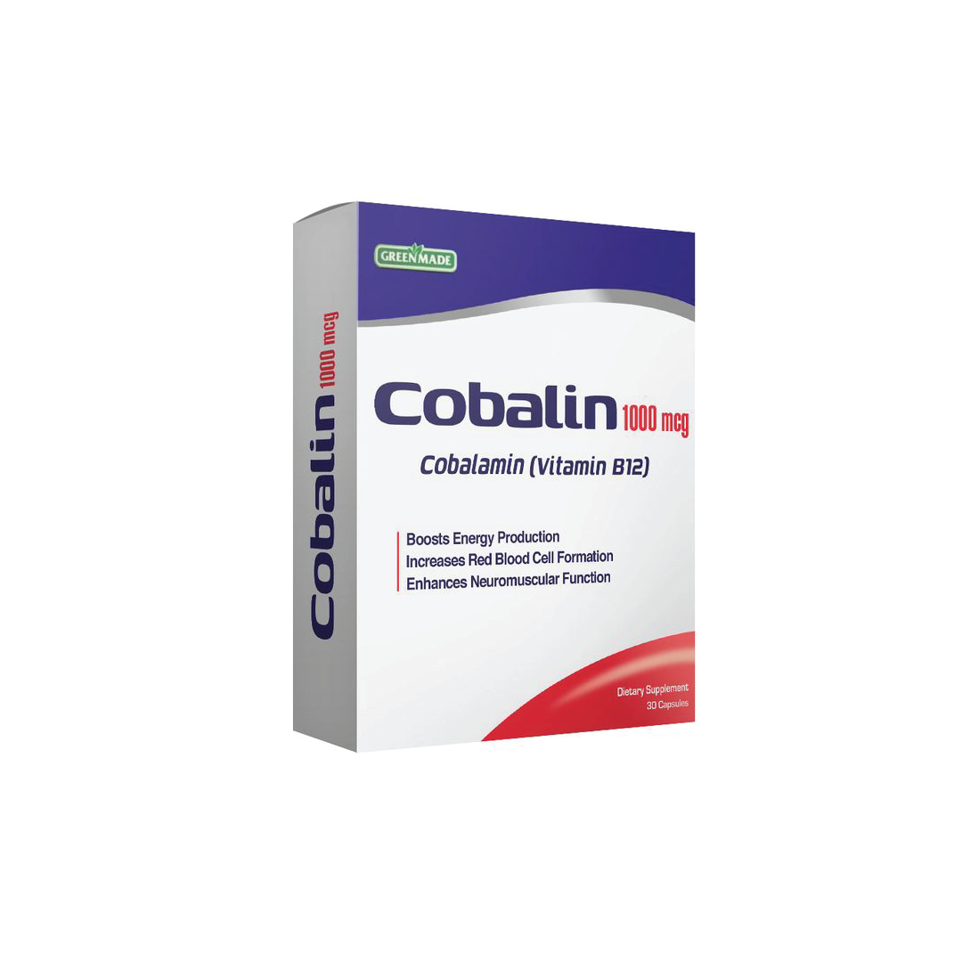 Green Made Cobalin 1000mcg 30 Capsules Vitamin B12 Supplement-1