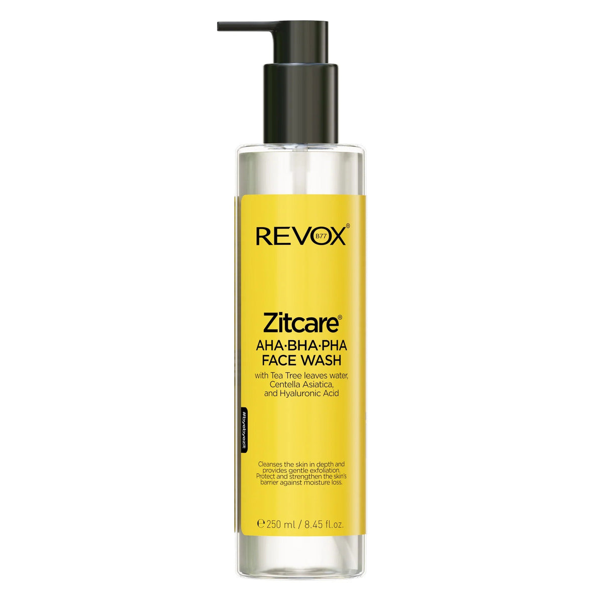 Revox Zitcare Aha.Bha.Pha Face Wash 250ml Exfoliating Cleanser-1