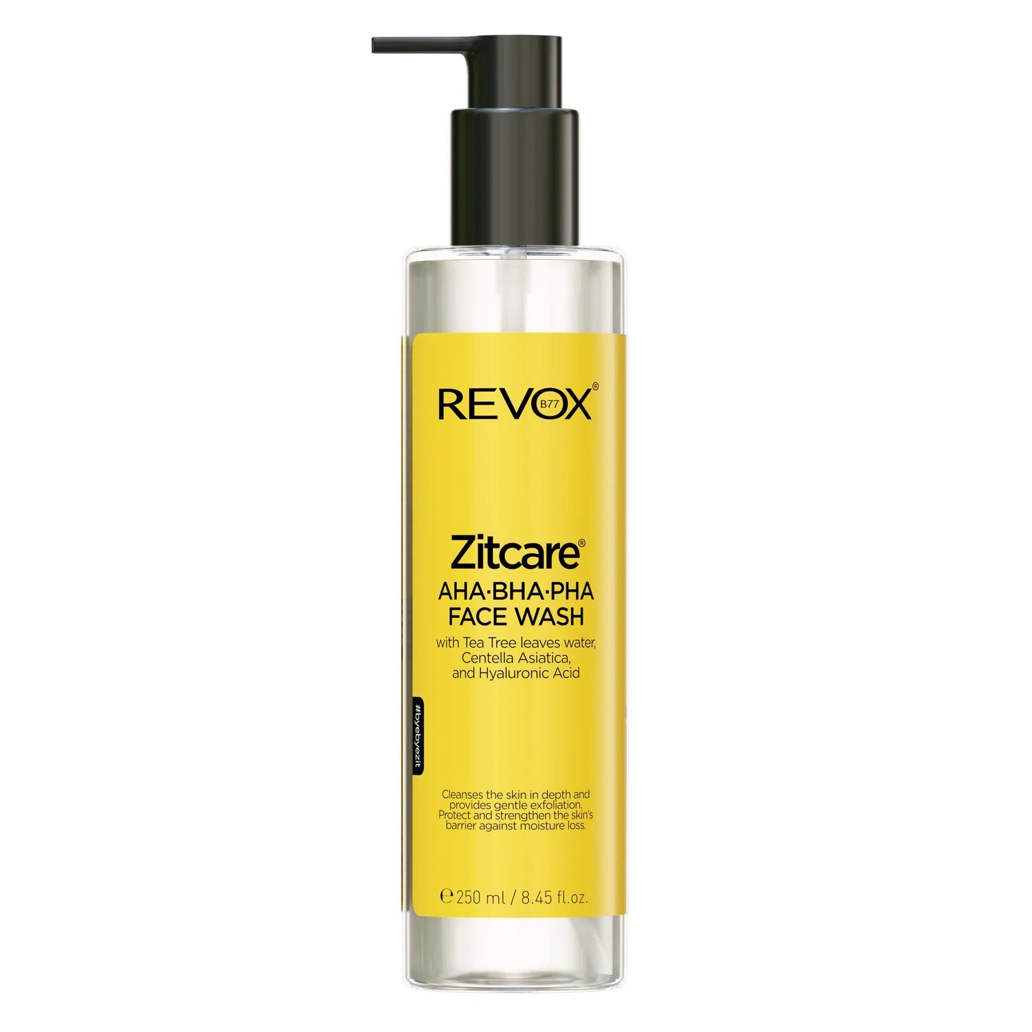 Revox Zitcare Aha.Bha.Pha Face Wash 250ml Exfoliating Cleanser-1
