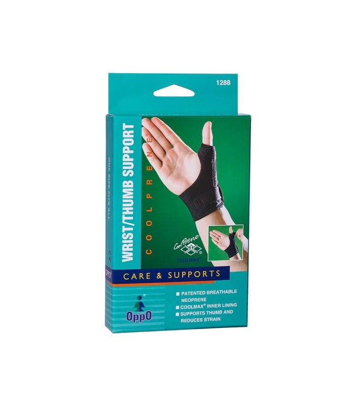 OPPO Wrist/Thumb Support CoolPrene 1288 Adjustable Brace Black-2