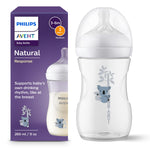Philips Avent Natural Response Baby Bottle 260ml Koala Medium Flow-1