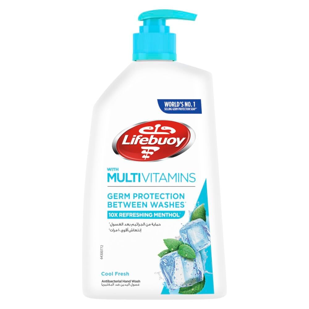 Lifebuoy Hand Wash 500ml Antibacterial Liquid With Menthol Freshness-1