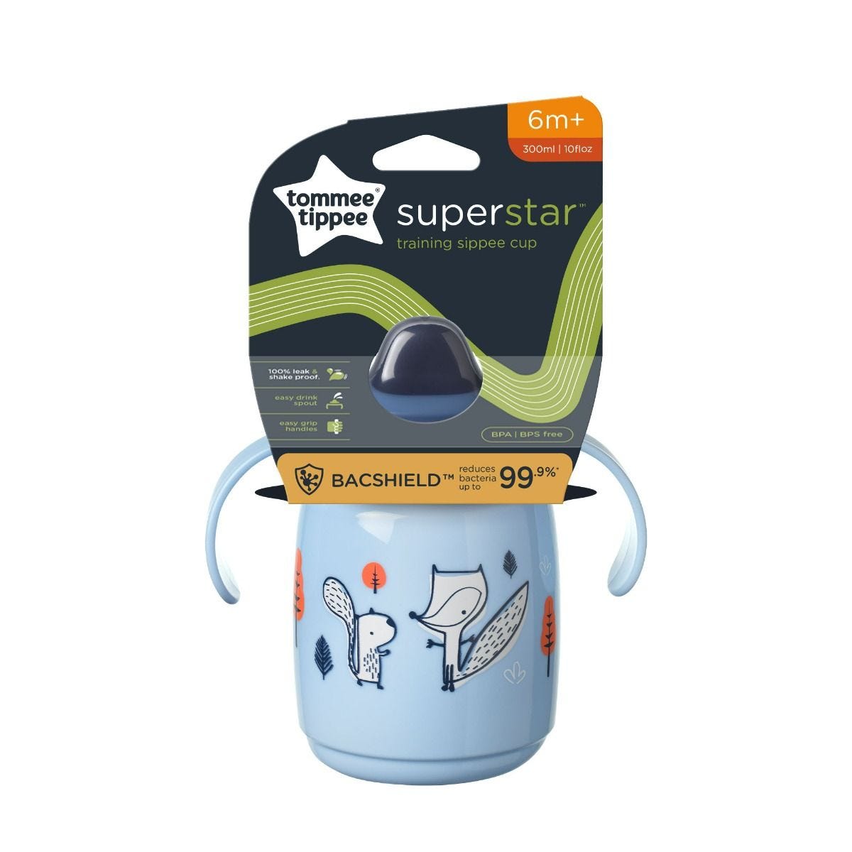 Tommee Tippee Superstar Training Sippee Cup 6m+ 300ml Blue Leak-Proof Baby Cup-1