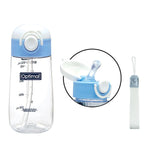 Optimal Silicone Straw Bottle 500ml For Kids 12M Plus Non-Spill-1