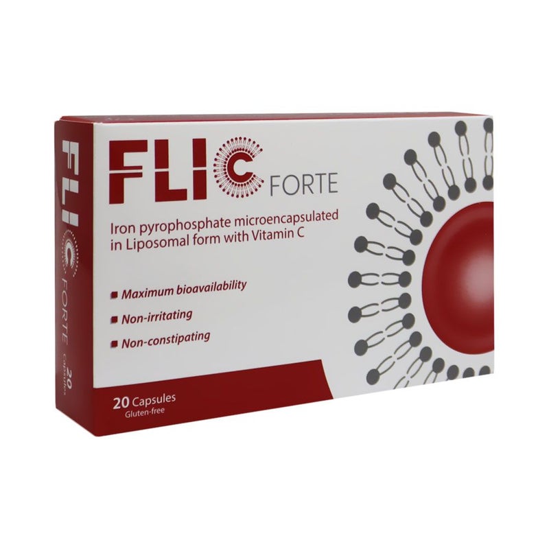 Flic Forte Capsules 20's Liposomal Iron And Vitamin C Supplement-1