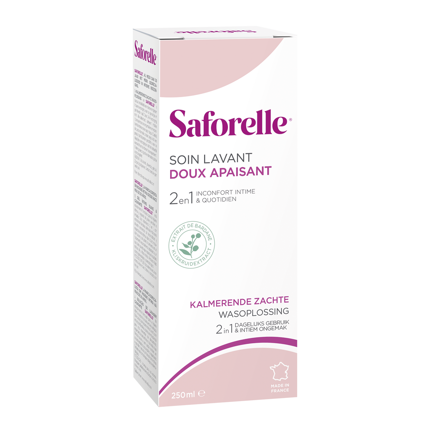 Saforelle Soin Lavant Doux 250ml Gentle Cleansing Wash for Sensitive Skin-1
