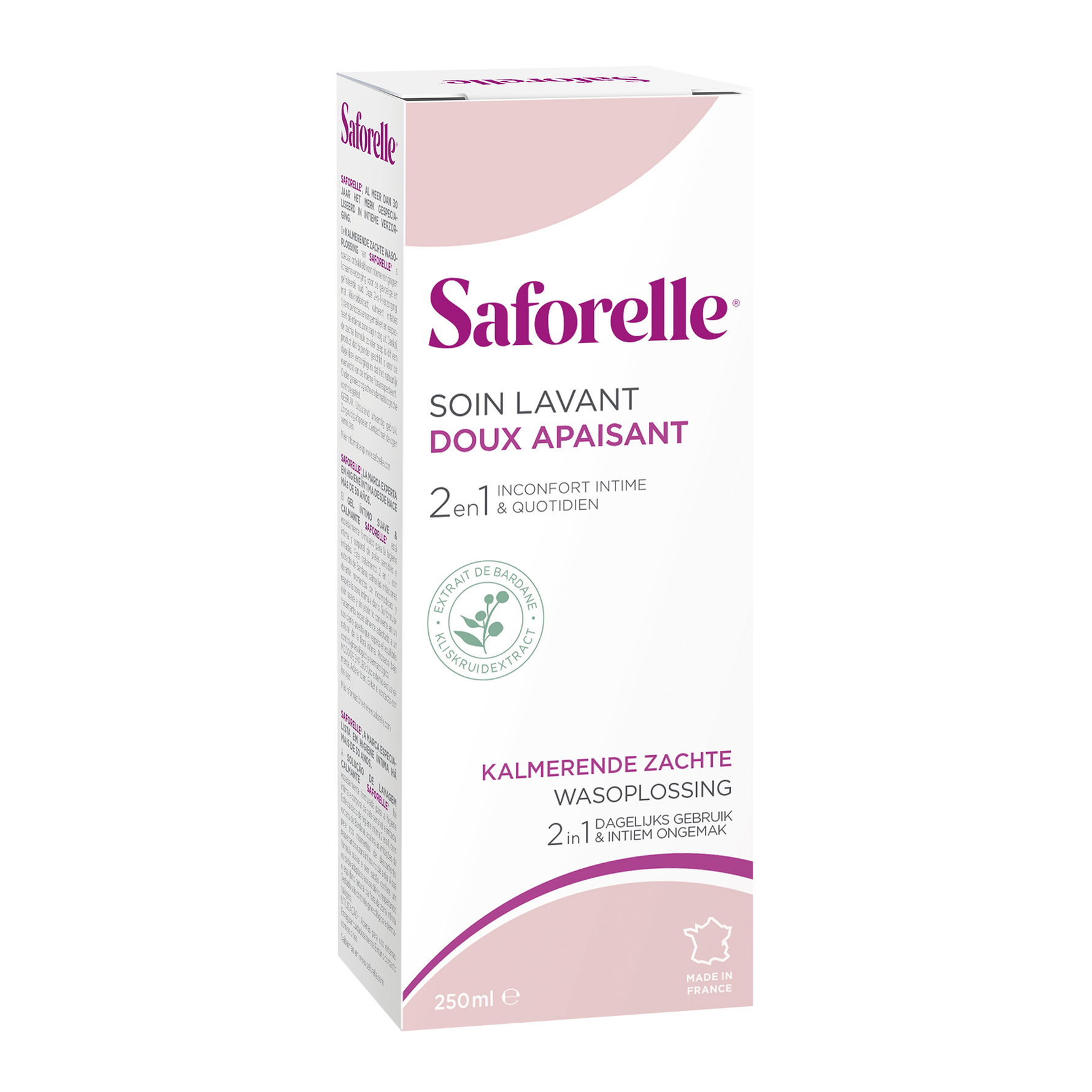 Saforelle Soin Lavant Doux 250ml Gentle Cleansing Wash for Sensitive Skin-1