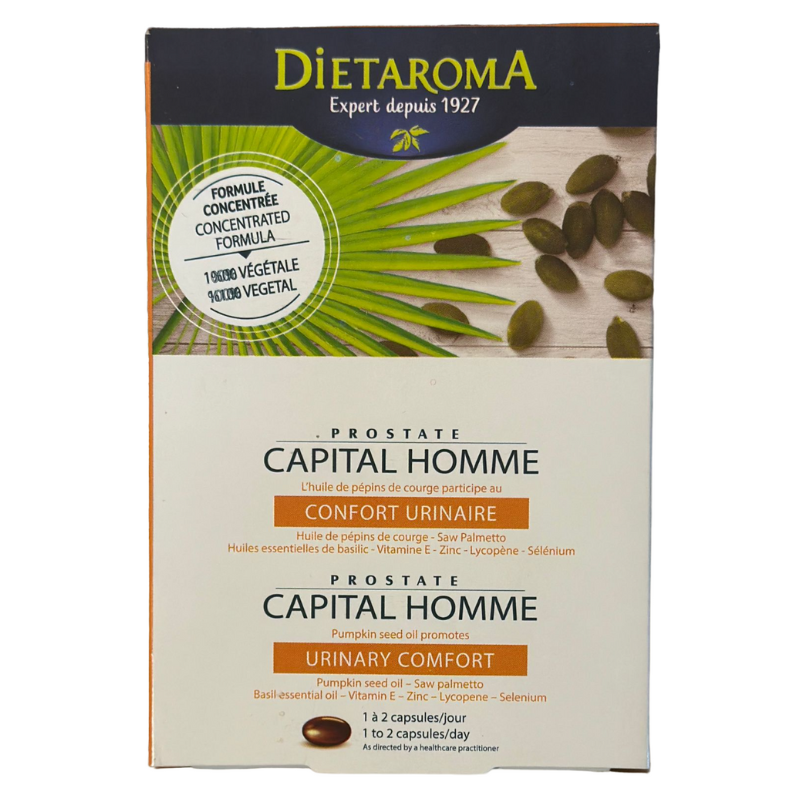 Dietaroma Capital Homme Prostate Dietary Supplement 30 Capsules-1