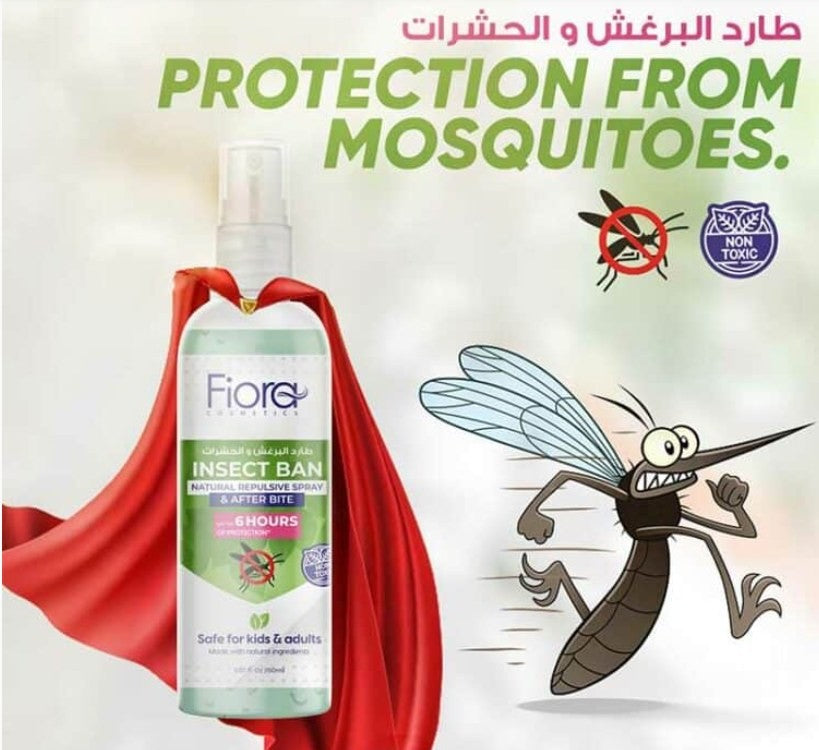 Fiora Insect Ban & After Bite Spray 150ml Natural Mosquito Repellent-1