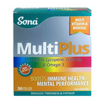 Sona MultiPlus 30 Capsules Multivitamin And Mineral Supplement With Ginseng And Omega-3-1