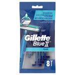 Gillette Blue II Plus Disposable Razor With Chromium Coating And Lubrastrip-1