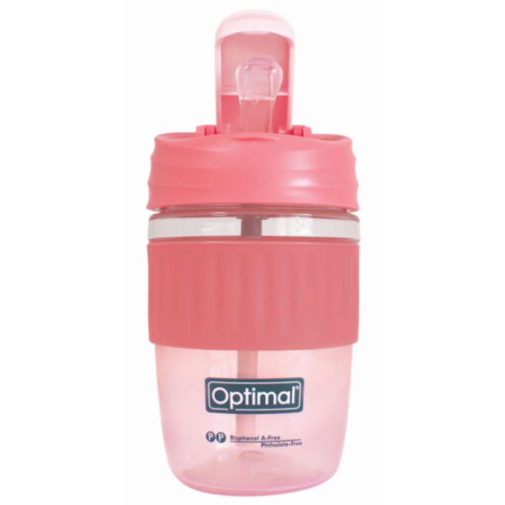 Optimal 12m+ 380ml Dual Use Water Cup Pink Spill-Proof Kids Cup-1
