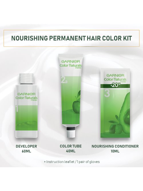 Garnier Color Naturals 6.3 Mocca Permanent Hair Color, Nourishing Kit-2