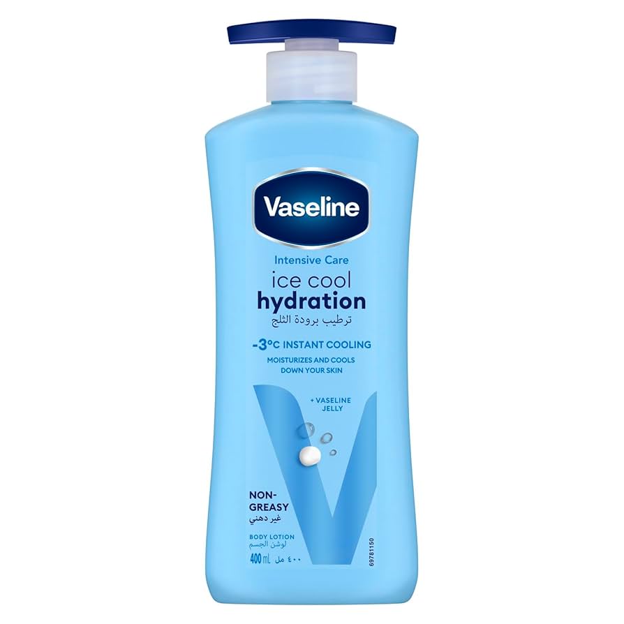 Vaseline Ice Cool Hydration Body Lotion 400ml Moisturizing Summer Care-1