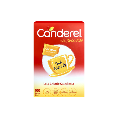 Canderel Sucralose Low-Calorie Sweetener 100 Sachets Sugar Alternative-1