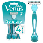 Gillette Simply Venus 3 Disposable Razors For Women, 4 Count-1