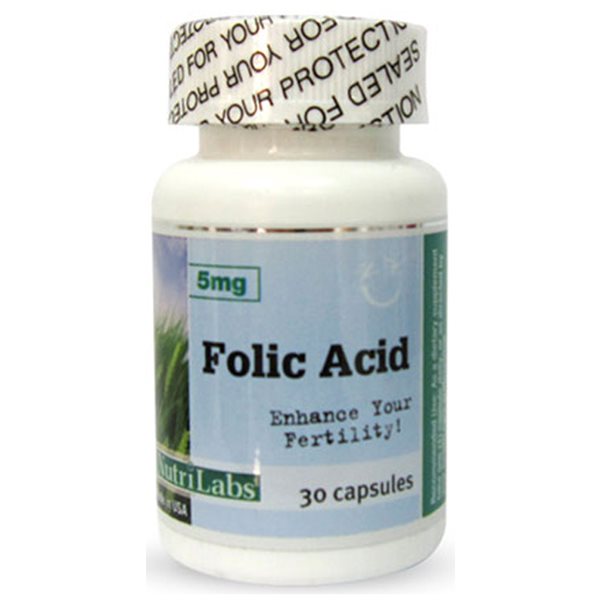 NutriLabs Folic Acid 5 Mg Capsules For Pregnancy And Red Blood Cell Support-1