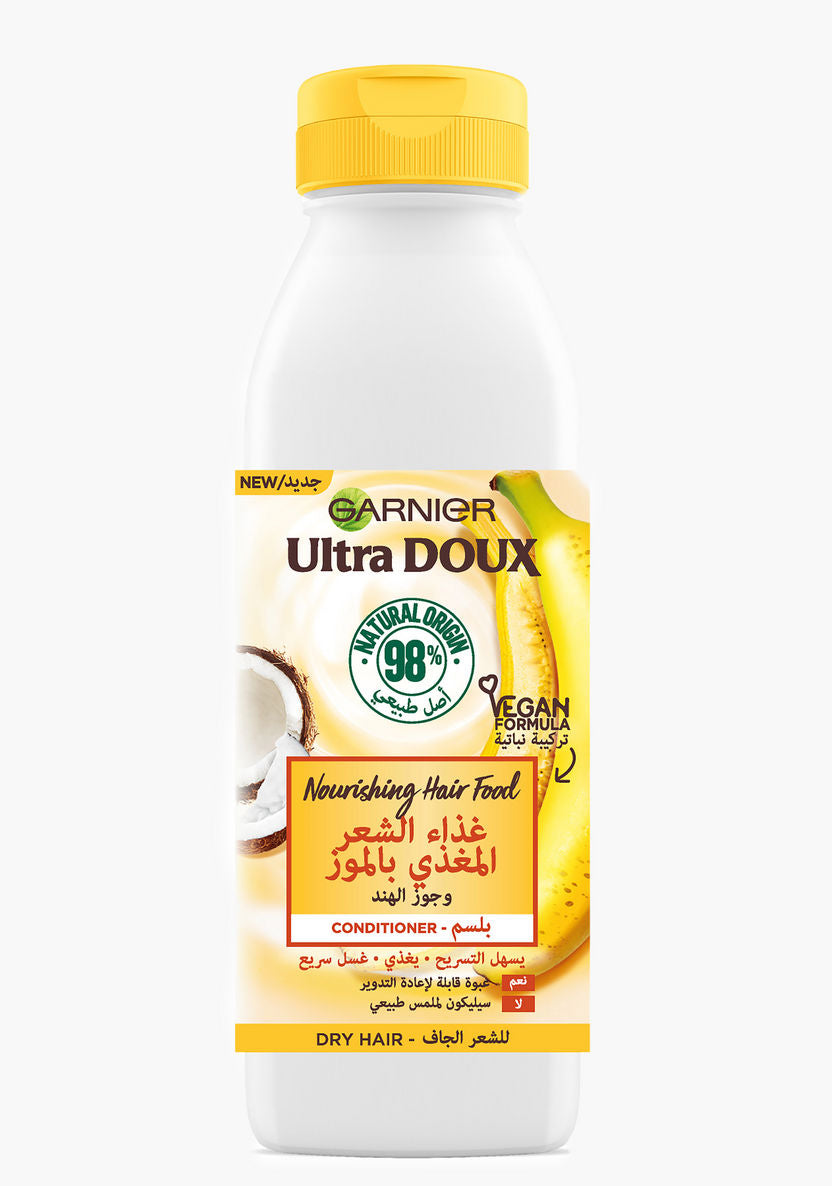 Ultra Doux Hair Food Conditioner Banana 350ml For Dry And Curly Hair-2