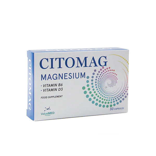Citomag Magnesium And Vitamin B6 Supplement 30 Capsules For Fatigue Support-1