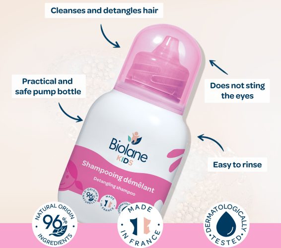 Biolane Kids Detangling Shampoo 250 Ml Gentle Honey Formula-1