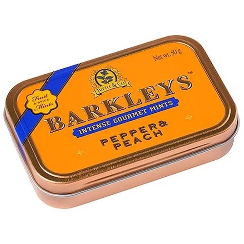 Barkleys Pepper & Peach Mints 50g Vegan Reusable Tin-2