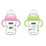 Optimal Wide Neck Feeding Bottle With Handle 240ml For Babies 6+ Months-1