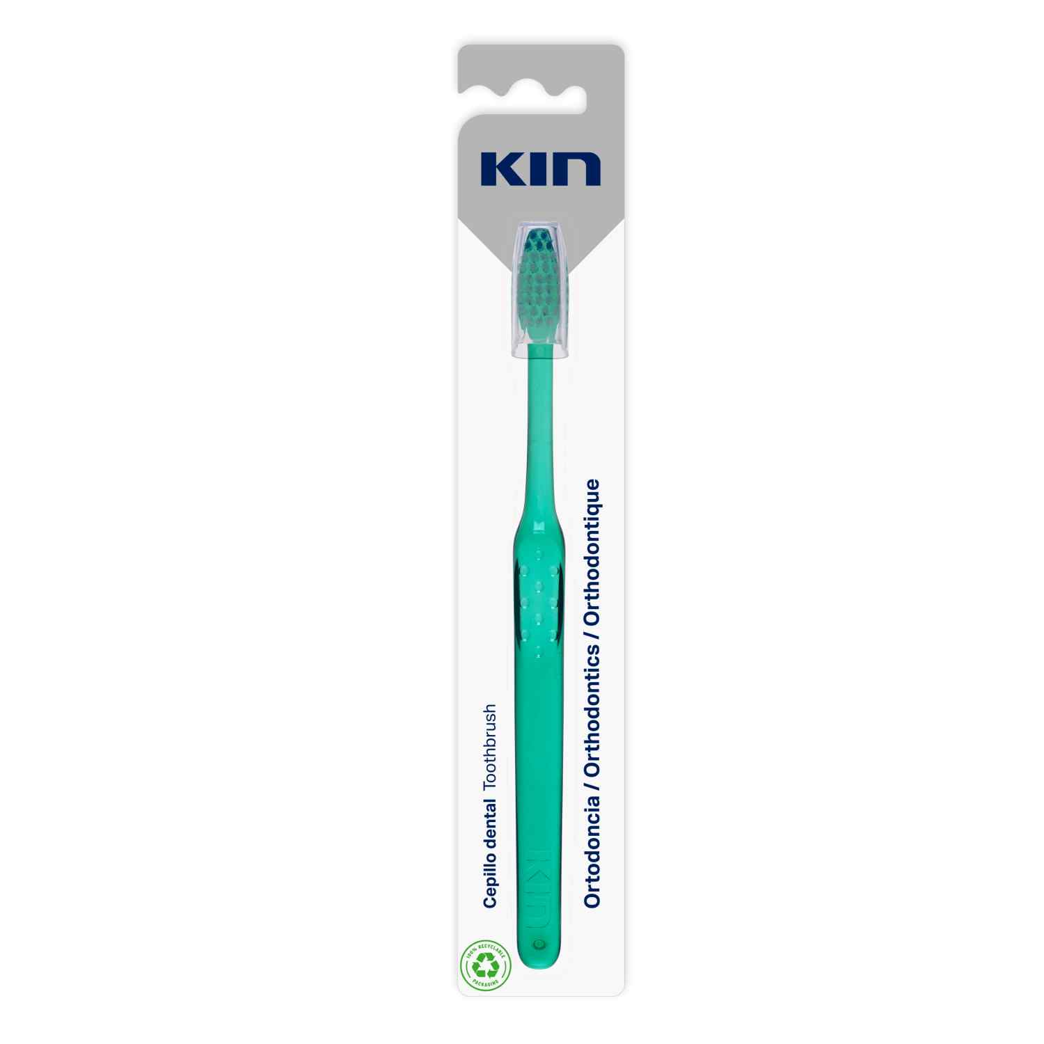 KIN Orthodontic Toothbrush V-Shaped Bristles For Braces Care-2